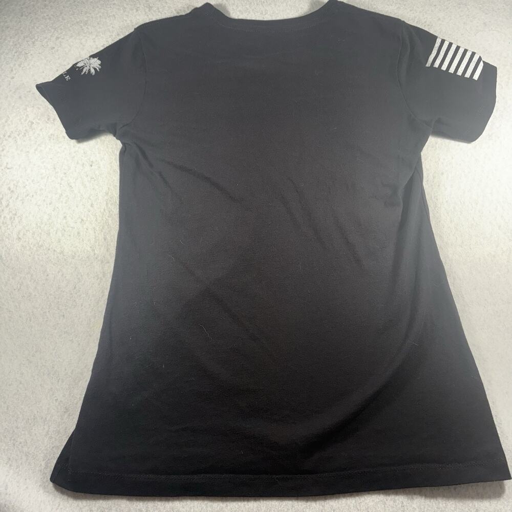 Grunt Style Womens Small T-Shirt Never Forget Honoring 20 Year 9/11 Black Cotton - Picture 2 of 7